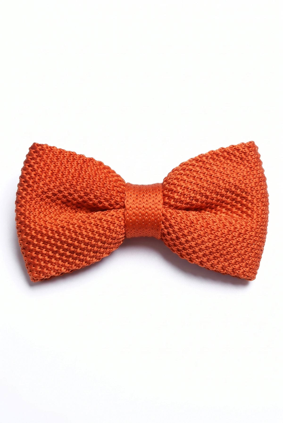 Men’s Orange Knitted Bow Tie