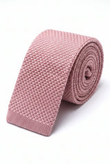 Men’s Pink Knitted Tie