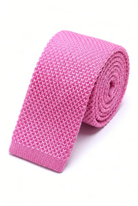 Men’s Pink Knitted Tie