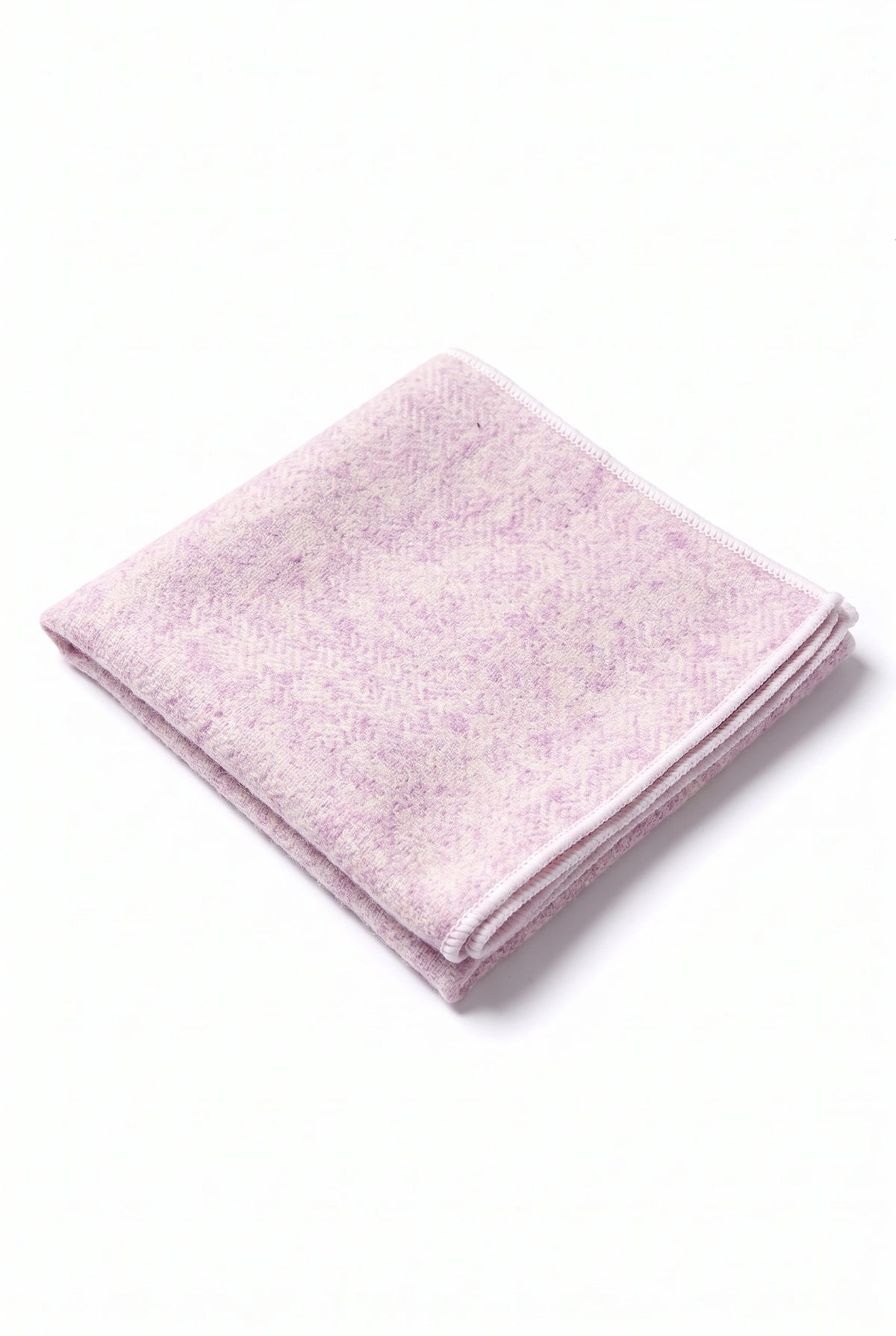 Men’s Pink Tweed Wool Blend Pocket Square