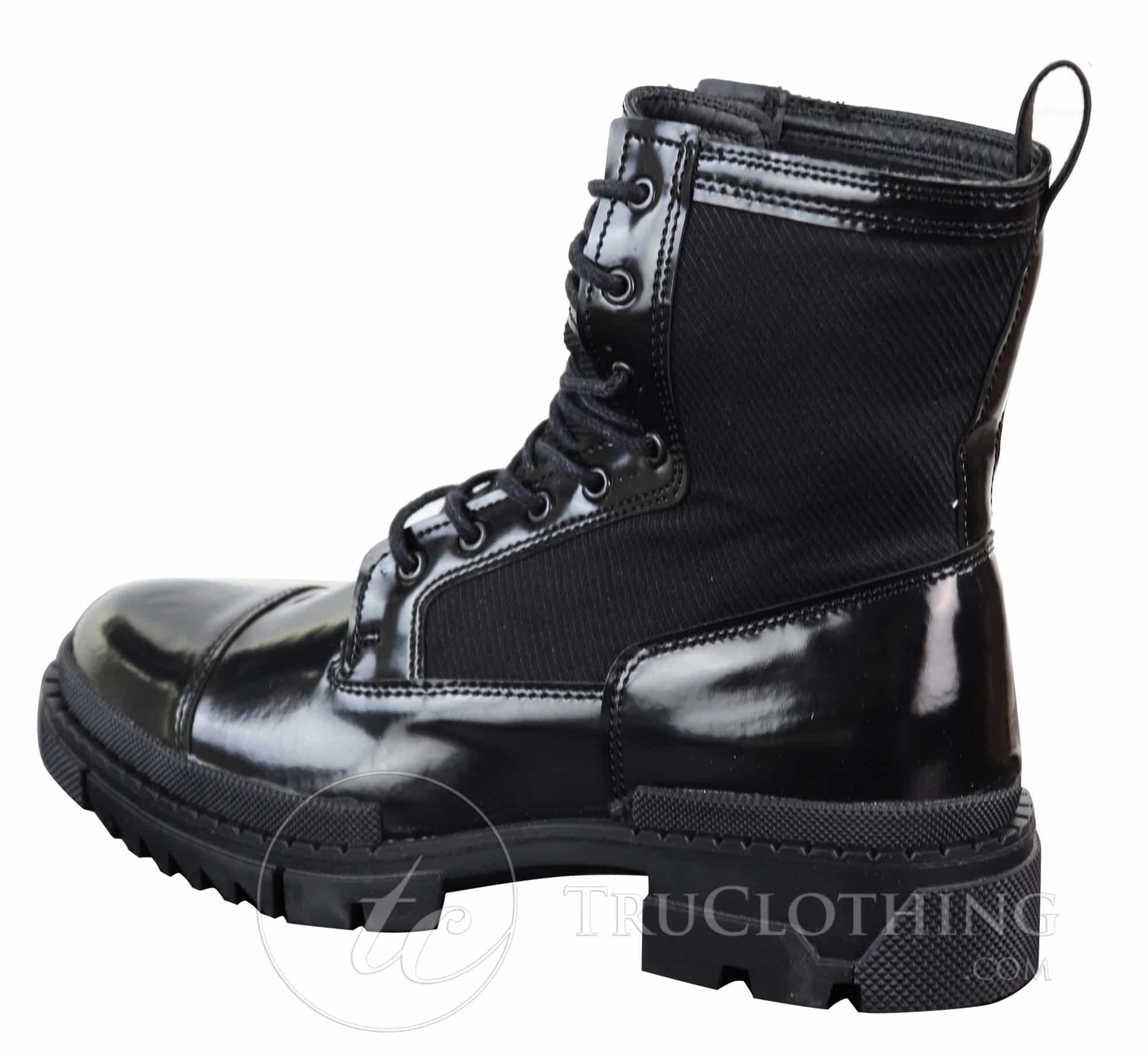 Mens PU Leather Ankle Boots