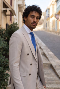 Men’s Royal Blue Textured Woven Tie