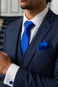 Men’s Royal Blue Tie Set
