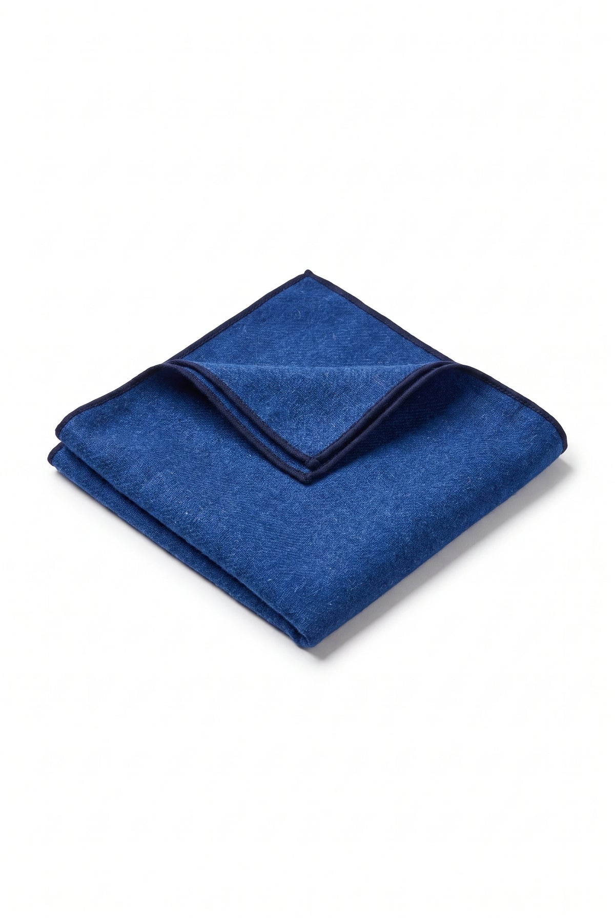 Men’s Royal Blue Tweed Wool Blend Pocket Square