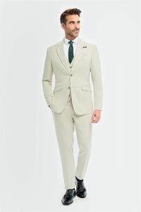 Men's Sage Green Tailored Fit Blazer