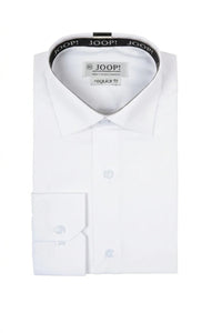 Men's Slim Fit Long Sleeve Button-Down Dress Shirt - White