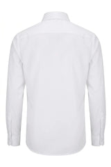 Men's Slim Fit Long Sleeve Button-Down Dress Shirt - White