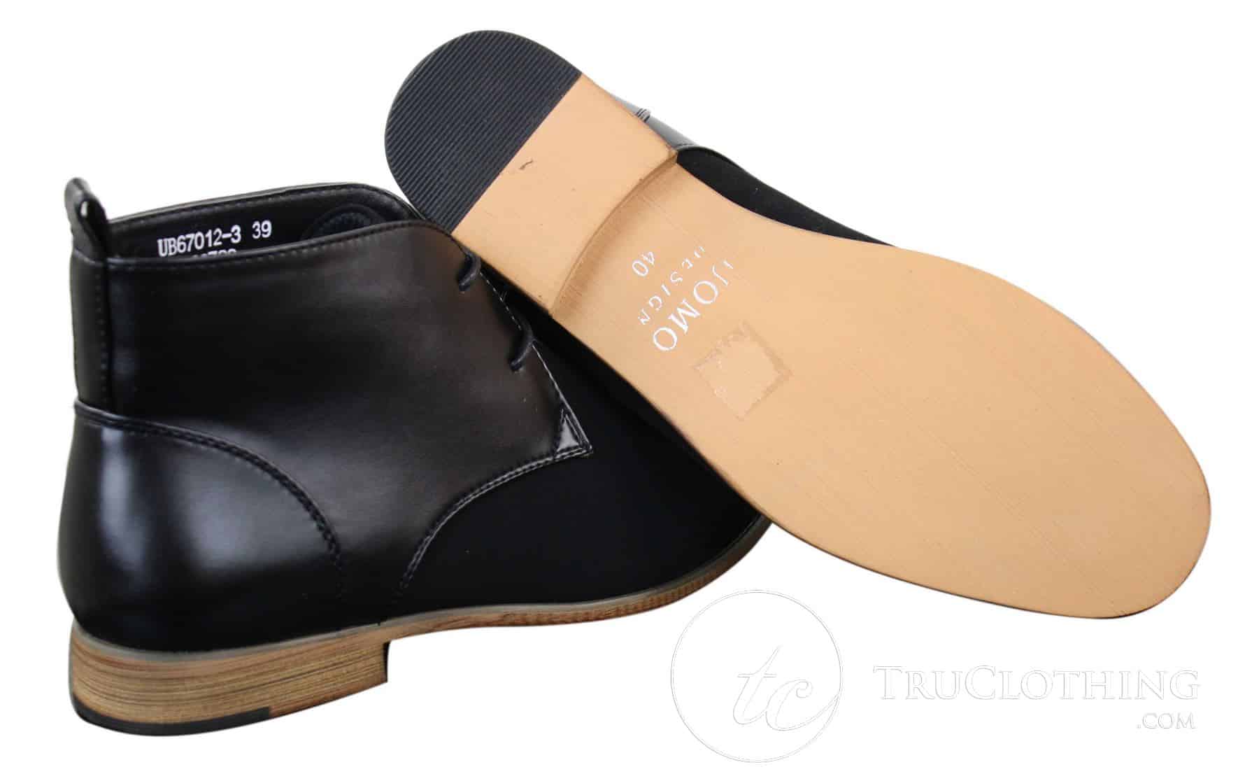 Mens Suede Leather Black Laced Chelsea Dealer Ankle Boots Smart Casual Formal