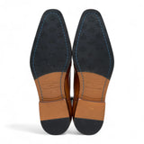 Men's Tan Brown Leather Classic Formal Lace-Up Brogue Shoes