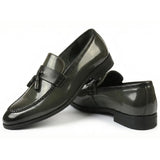 Men's Tassel High-Gloss Slip-On Loafers