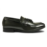 Men's Tassel High-Gloss Slip-On Loafers