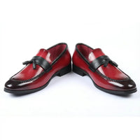 Men's Tassel High-Gloss Slip-On Loafers