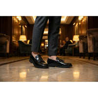 Men's Tassel Lug Sole Textured Loafers