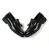 Men's Tassel Lug Sole Textured Loafers