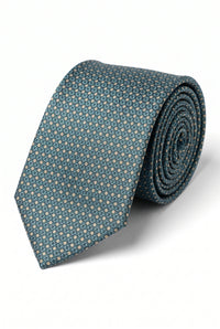 Men’s Teal Textured Woven Tie