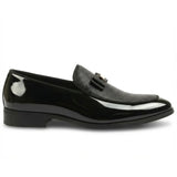 Men's Textured Front Iconic Buckle Bow Loafers