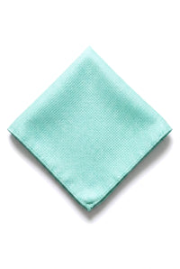 Men's Tie Pocket Sqaure Set Formal Solid Necktie - Mint