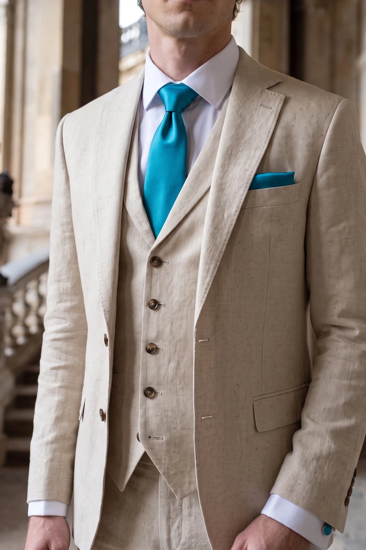 Men’s Turquoise Tie Set