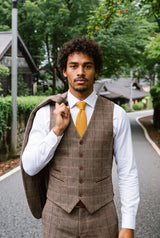 Men’s Yellow Knitted Tie