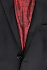 Paul Andrew Parker - Mens 3 Piece Black Tailored Fit Complete Suit Classic Door Man Mourning Funeral