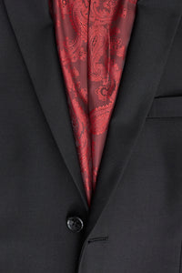 Paul Andrew Parker - Mens 3 Piece Black Tailored Fit Complete Suit Classic Door Man Mourning Funeral