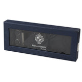 Paisley Neck Black Tie Gift Set Pocket Square Cuff Links Floral Satin