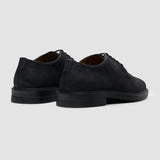 Pedro - Men's Black Suede Matte Finish Lace-Up Derby Shoes