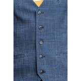 Phantom - Men's Blue Check Waistcoat