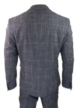 Cavani Power - Grey Glen Check 3 Piece Suit