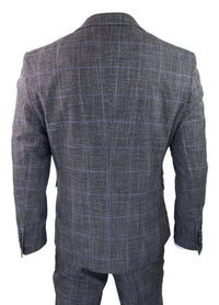 Cavani Power - Grey Glen Check 3 Piece Suit