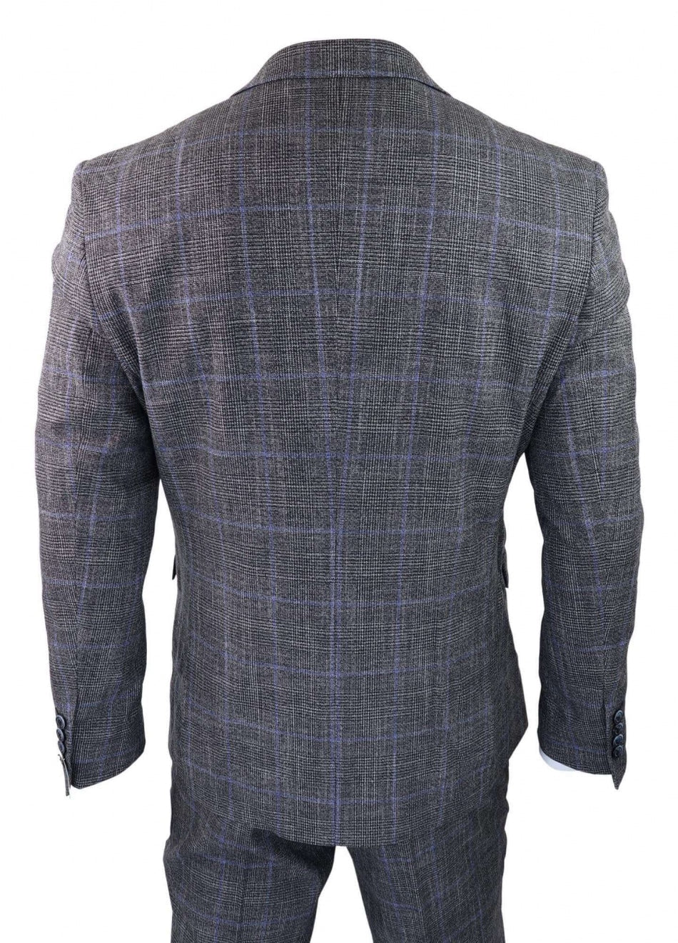 Cavani Power - Grey Glen Check 3 Piece Suit