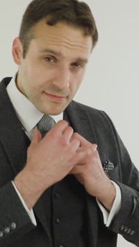 Mens Black Vintage 1920s Suit