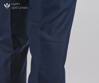 Happy Gentleman BELLO Navy Blue 3 Piece Suit Wool Tailored Fit