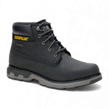 Pursue - Men's Black Leather Work Hiking Ankle Boots