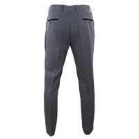 Ralph - Men's Navy Tweed Trousers
