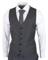Dark-Grey Sheppard's Check 3 Piece Suit - RK20-12
