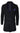 Cavani Mens Classic 3/4 Length Black Overcoat