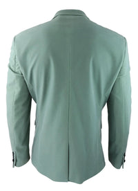 Mens Velvet Blazer Tuxedo Jacket Black Satin Lapel Pastel Blue Pink Green