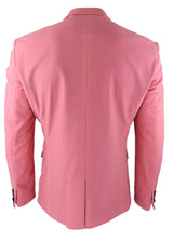 Mens Velvet Blazer Tuxedo Jacket Black Satin Lapel Pastel Pink