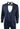 Mens Marc Darcy Velvet Paisley Blue Fit 3 Piece Suit Tuxedo Dinner Jacket Wedding