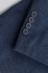Mens Navy-Blue Gangster & Mafia Wool Suit