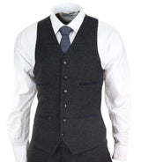 Mens Black Vintage 1920s Suit