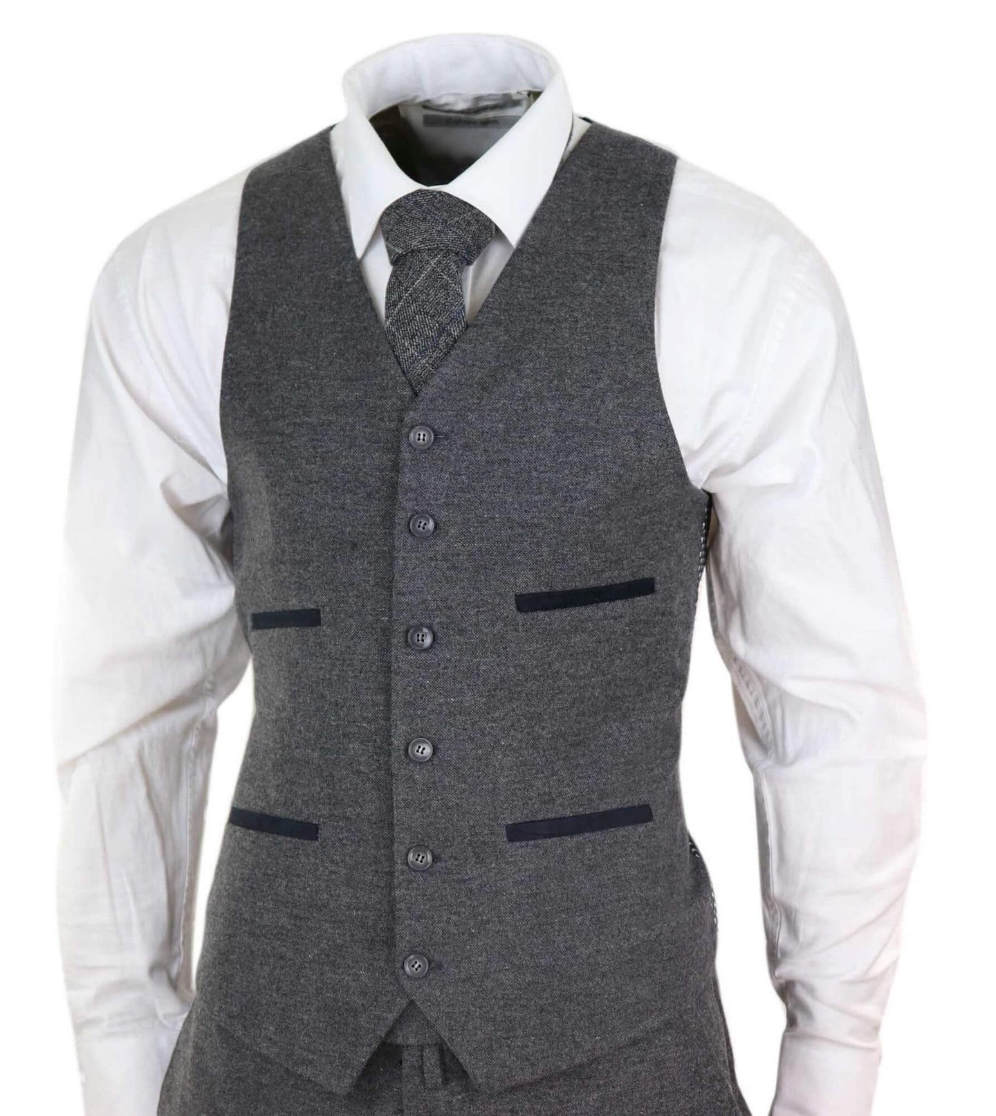Mens Grey Wool Suit