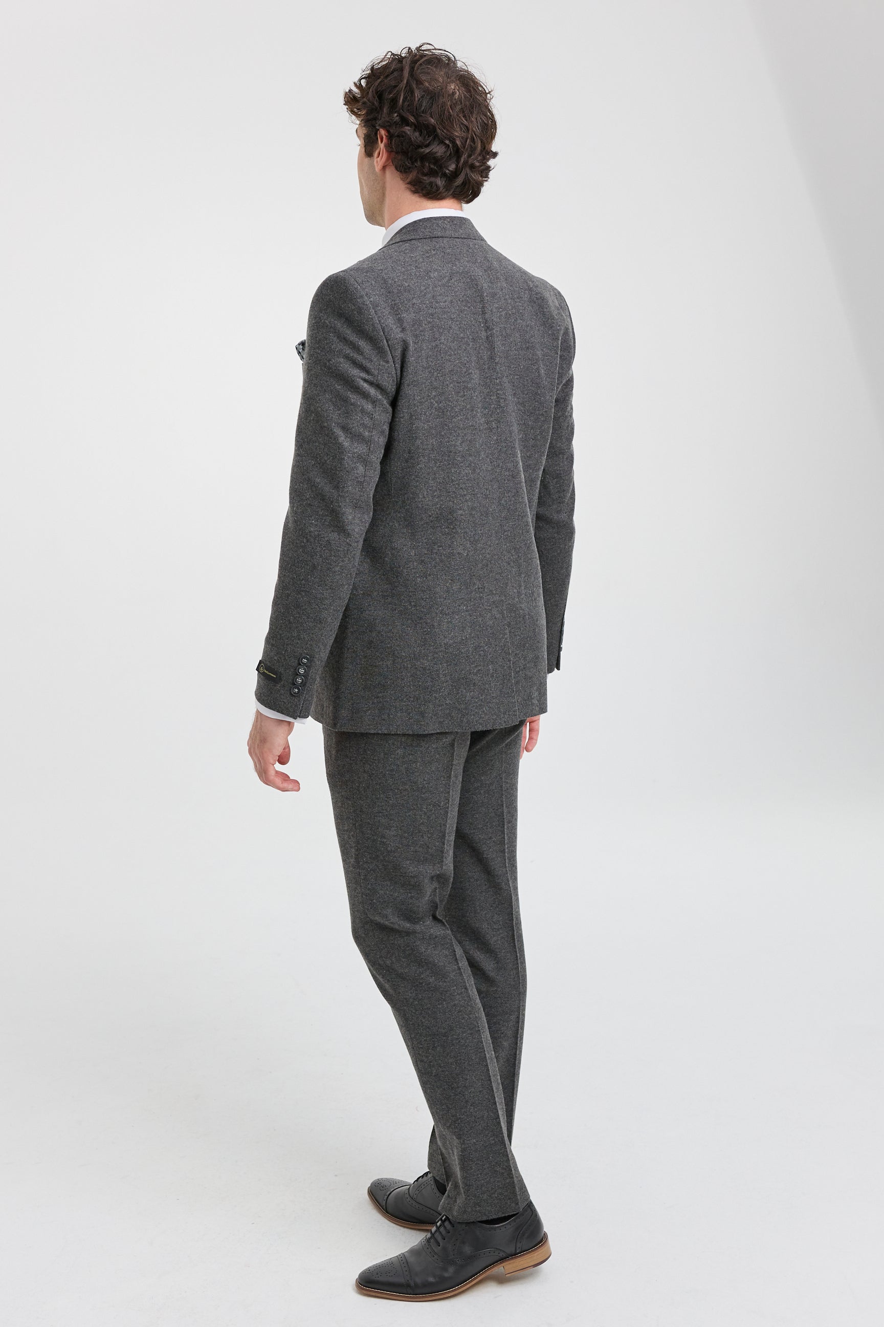 Mens Grey Wool 1920s Thomas Shelby Suit