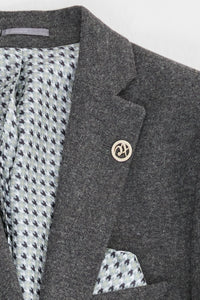 Mens Grey Wool 1920s Thomas Shelby Suit