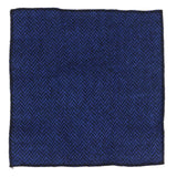 Men's Tweed Blue Tie Hankie Set Classic British Heritage Wool Herringbone