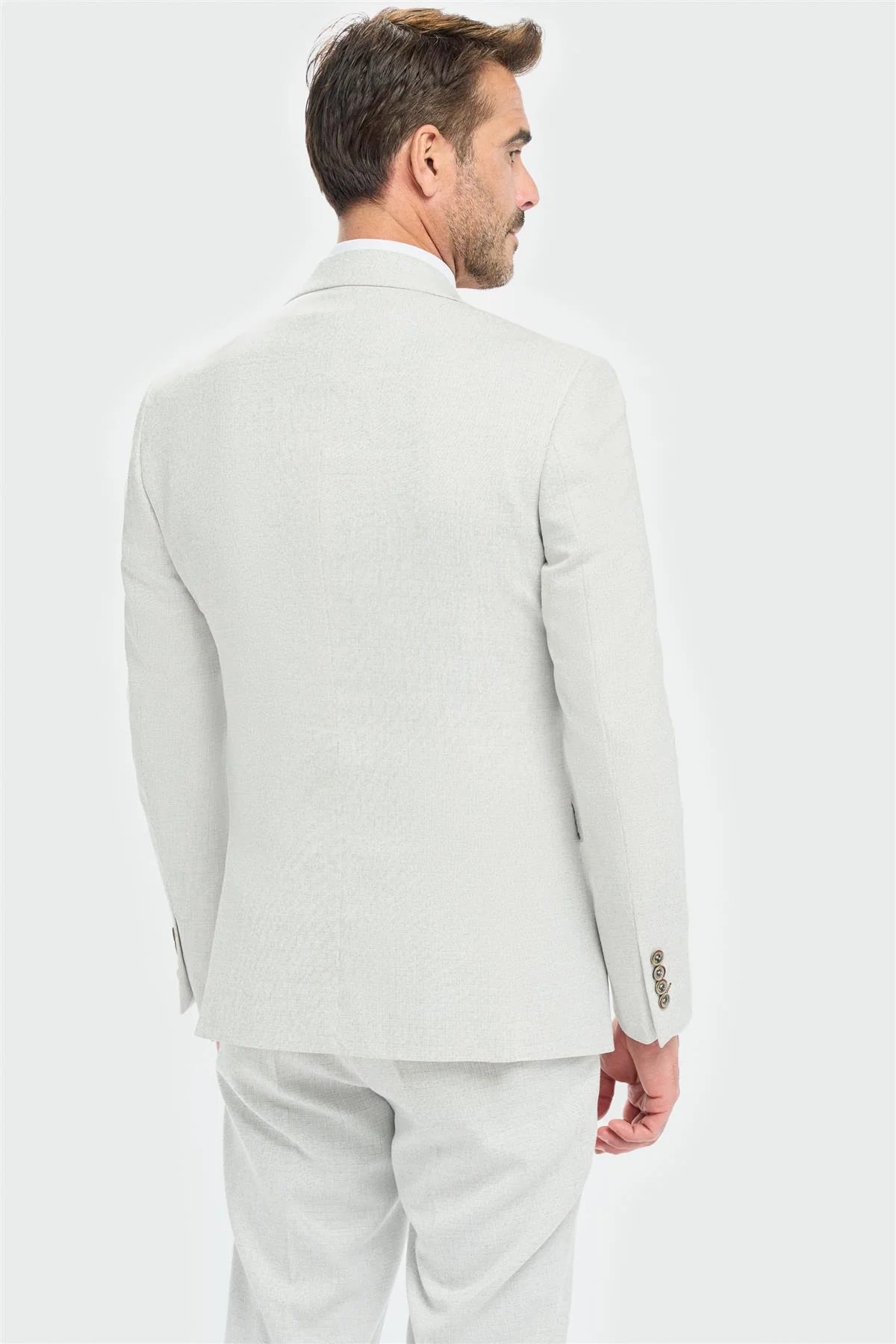 Tropez - Men's Grey Tailored Fit Blazer