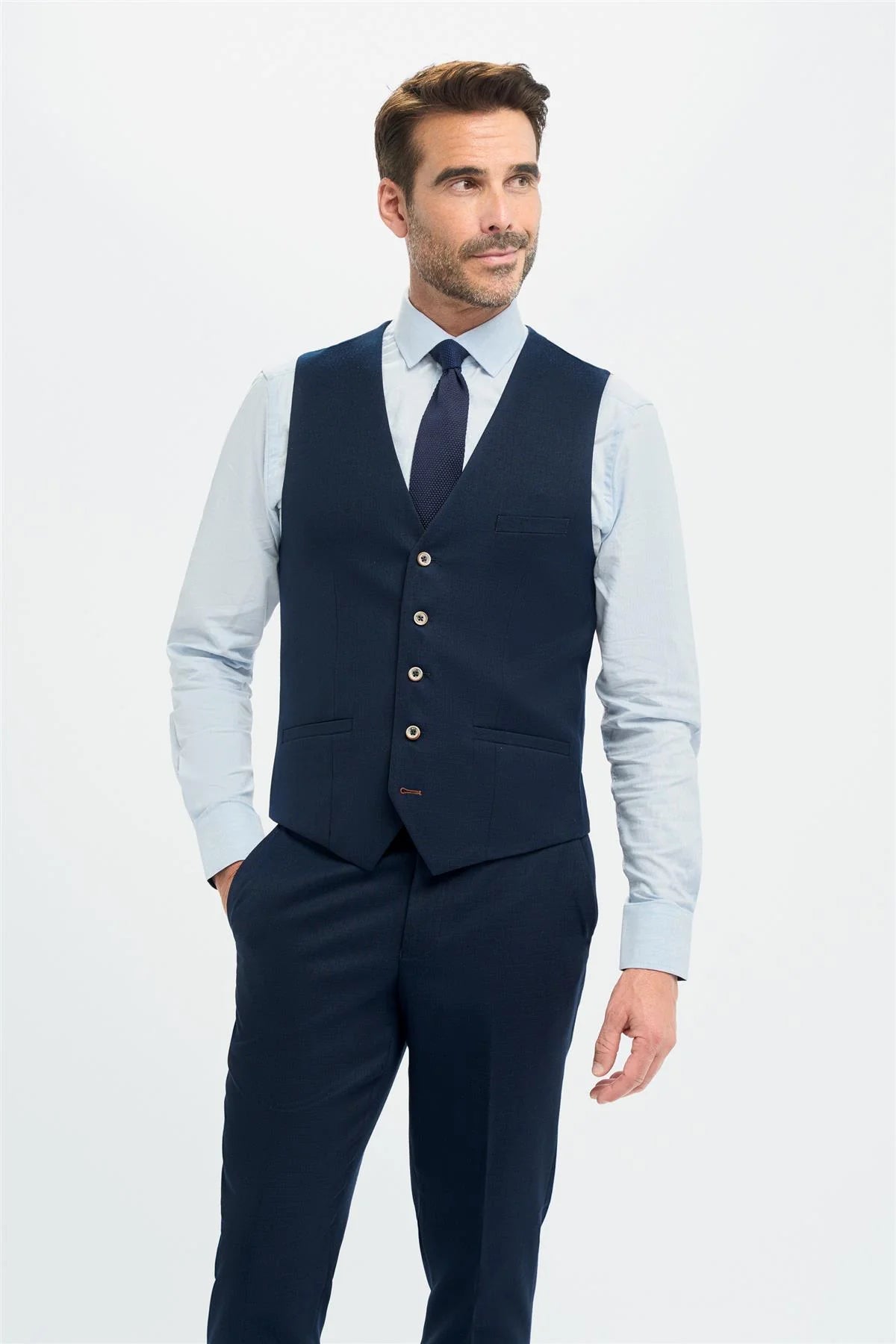 Tropez - Men's Navy Waistcoat