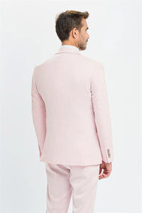 Tropez - Men's Pink Tailored Fit Blazer