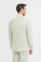 Tropez - Men's 3 Piece Sage Green Tailored Fit Suit